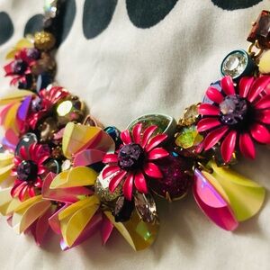 J Crew Floral Necklace